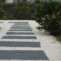 DS 009 - DALLES DE SCHISTE NOIR 130X25cm