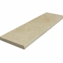 Couvertine en Travertin Beige – Chapeau de mur