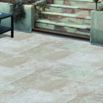 Dalle en Travertin Beige – Light Nuancé Vieilli